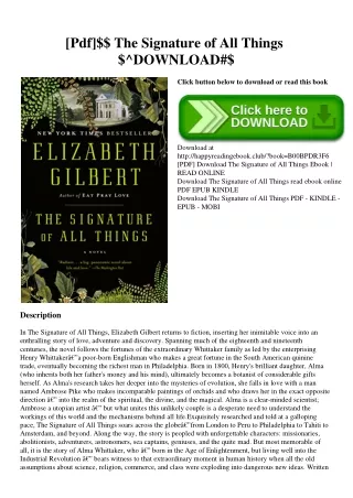 [Pdf]$$ The Signature of All Things $^DOWNLOAD#$