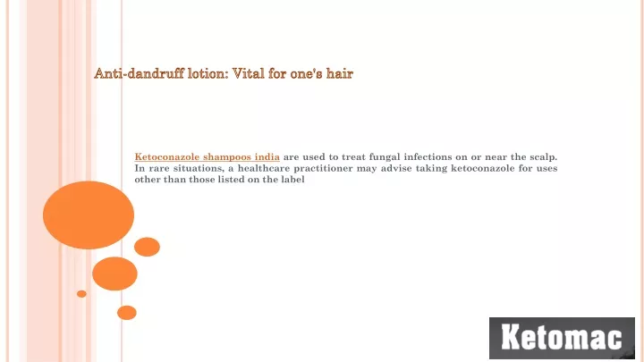 anti dandruff lotion vital for one s hair