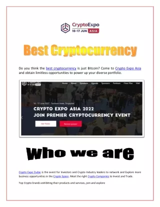 Best Cryptocurrency