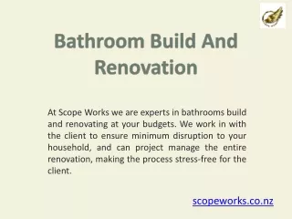 Bathroom Renovation and Property Renovation Services in Auckland