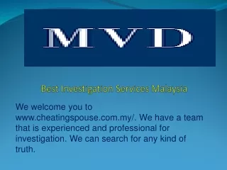 Best Investigation Services Malaysia