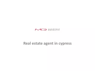 Real estate agent in cypress