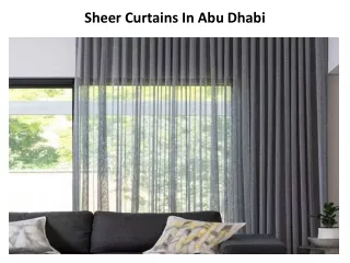 sheer curtains in abu dhabi