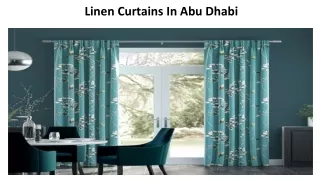 linen curtains in abu dhabi