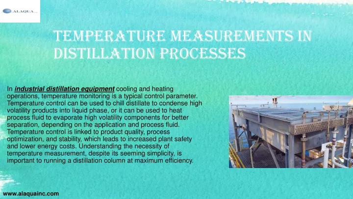 temperature measurements in distillation processes