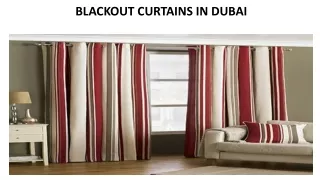 blackout curtains in dubai