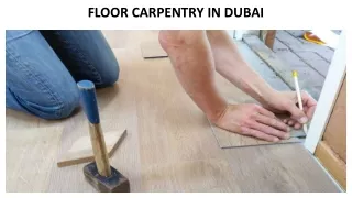 FLOOR CARPENTRY IN DUBAI