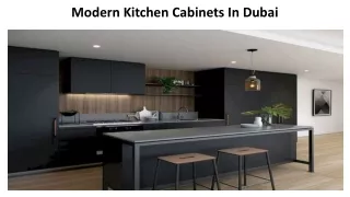 Modern Kitchen Cabinets In Dubai