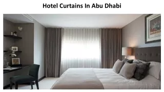 Hotel Curtains In Abu Dhabi
