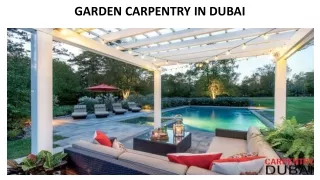 garden carpentry in dubai