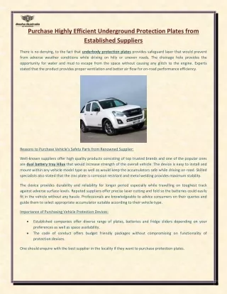purchase highly efficient underground protection