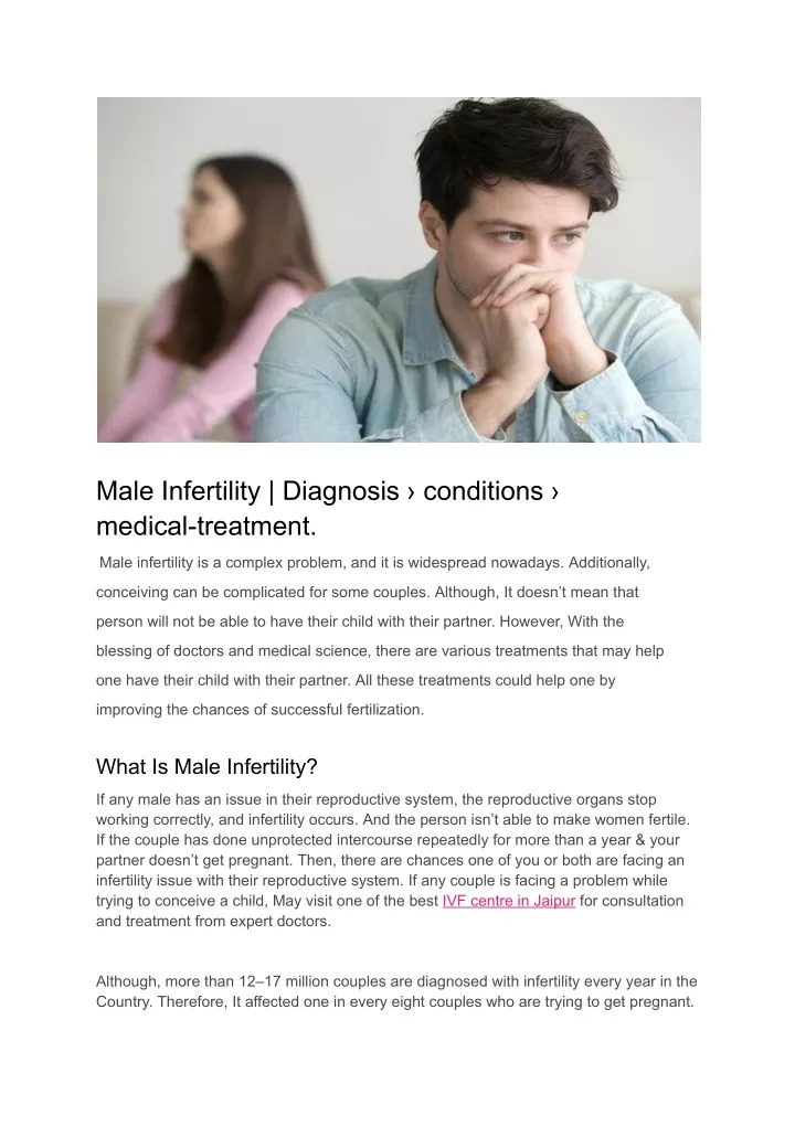 male infertility diagnosis conditions medical