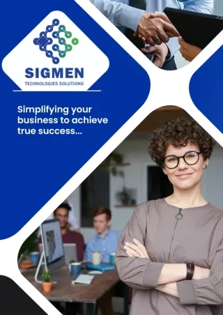 Sigmen Technologies Solutions :Simplifying your business to achieve true success