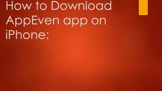 How to Download AppEven app on iPhone