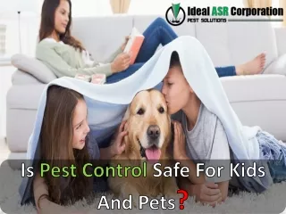 is pest control safe for kids and pets
