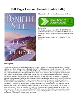 Full Pages Lost and Found (Epub Kindle)