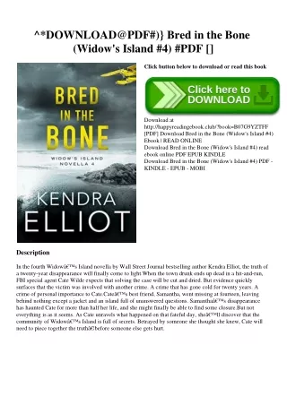 ^DOWNLOAD@PDF#)} Bred in the Bone (Widow's Island #4) #PDF [Download]