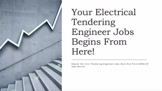 Your Electrical Tendering Engineer Jobs Begins From Here
