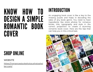 Know How To Design a Simple Romantic Book Cover