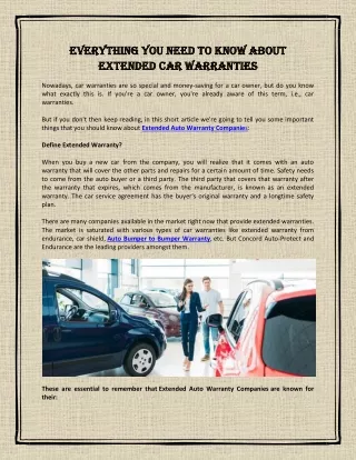 Everything You Need to Know about Extended Car Warranties-converted