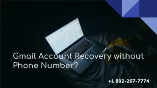 gmail account recovery without phone number