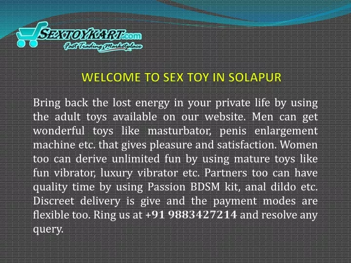 welcome to sex toy in solapur