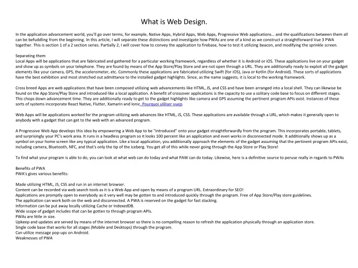 what is web design