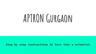 aptron gurgaon