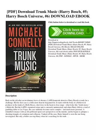 [PDF] Download Trunk Music (Harry Bosch  #5; Harry Bosch Universe  #6) DOWNLOAD EBOOK