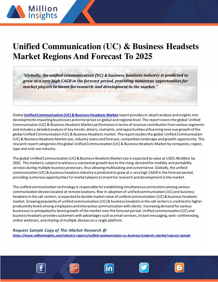 unified communication uc business headsets market