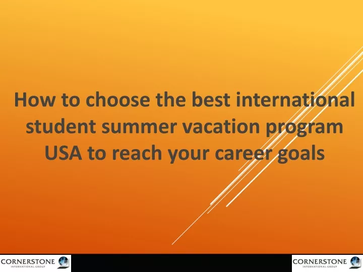 how to choose the best international student