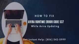 How to fix avira code 537