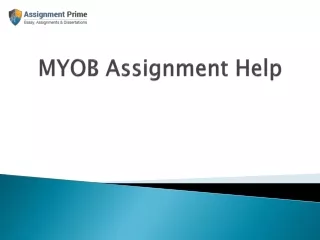 MYOB Assignment Writing Service
