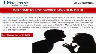 Advocate for Divorce Cases Near Delhi High Court