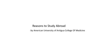 Reasons to Study Abroad