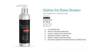 Keracare Repair Shampoo - No Sulphate Shampoo for Chemically Treated Hair