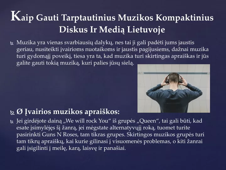 k aip gauti tarptautinius muzikos kompaktinius