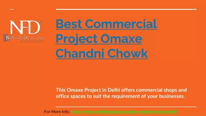 best commercial project omaxe chandni chowk