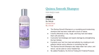 Quinoa Smooth Shampoo - Shampoo For Frizzy Hair - Godrej Professional