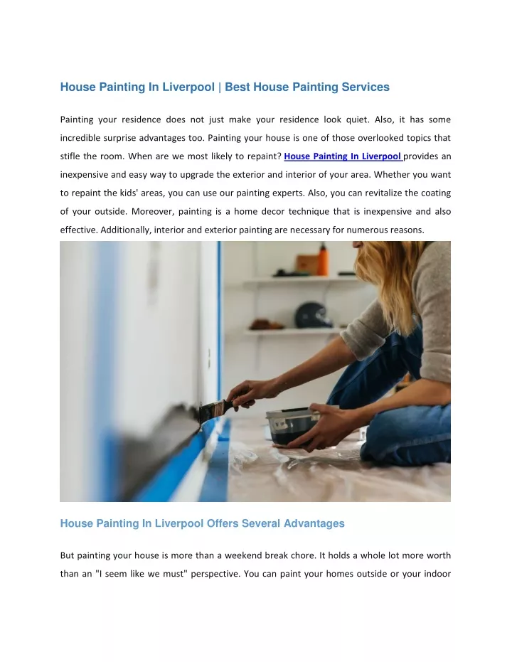 house painting in liverpool best house painting