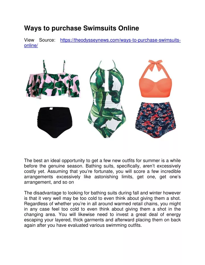 ways to purchase swimsuits online view source