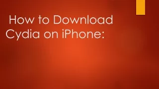 How to Download Cydia on iPhone