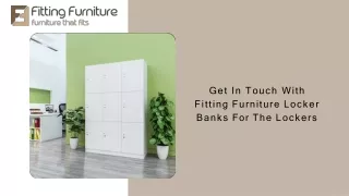 Get The Best Staff Room Lockers By Fitting Furniture Locker Banks