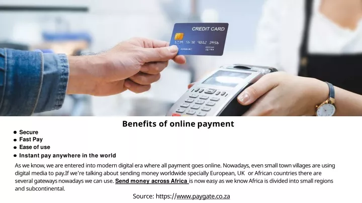 benefits of online payment secure fast pay ease