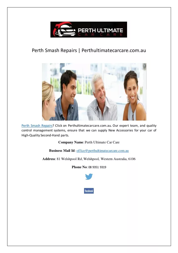 perth smash repairs perthultimatecarcare com au