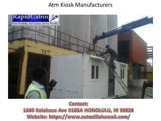 atm kiosk manufacturers