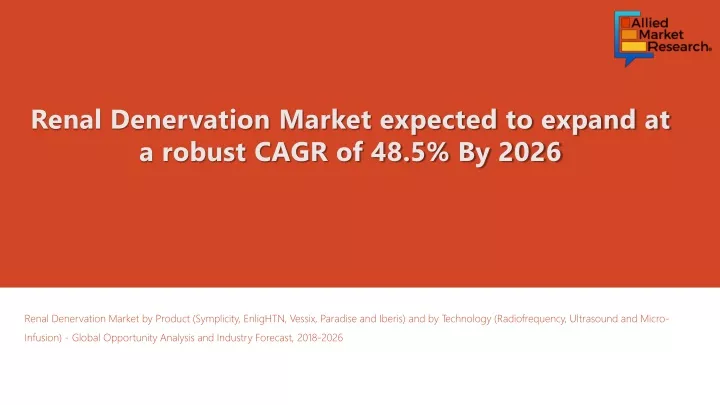 renal denervation market expected to expand