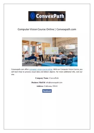 computer vision course online convexpath com