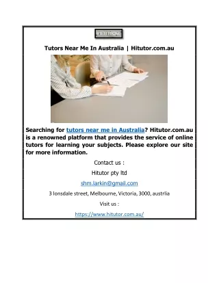 tutors near me in australia hitutor com au