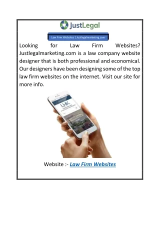 Law Firm Websites  Justlegalmarketing.com
